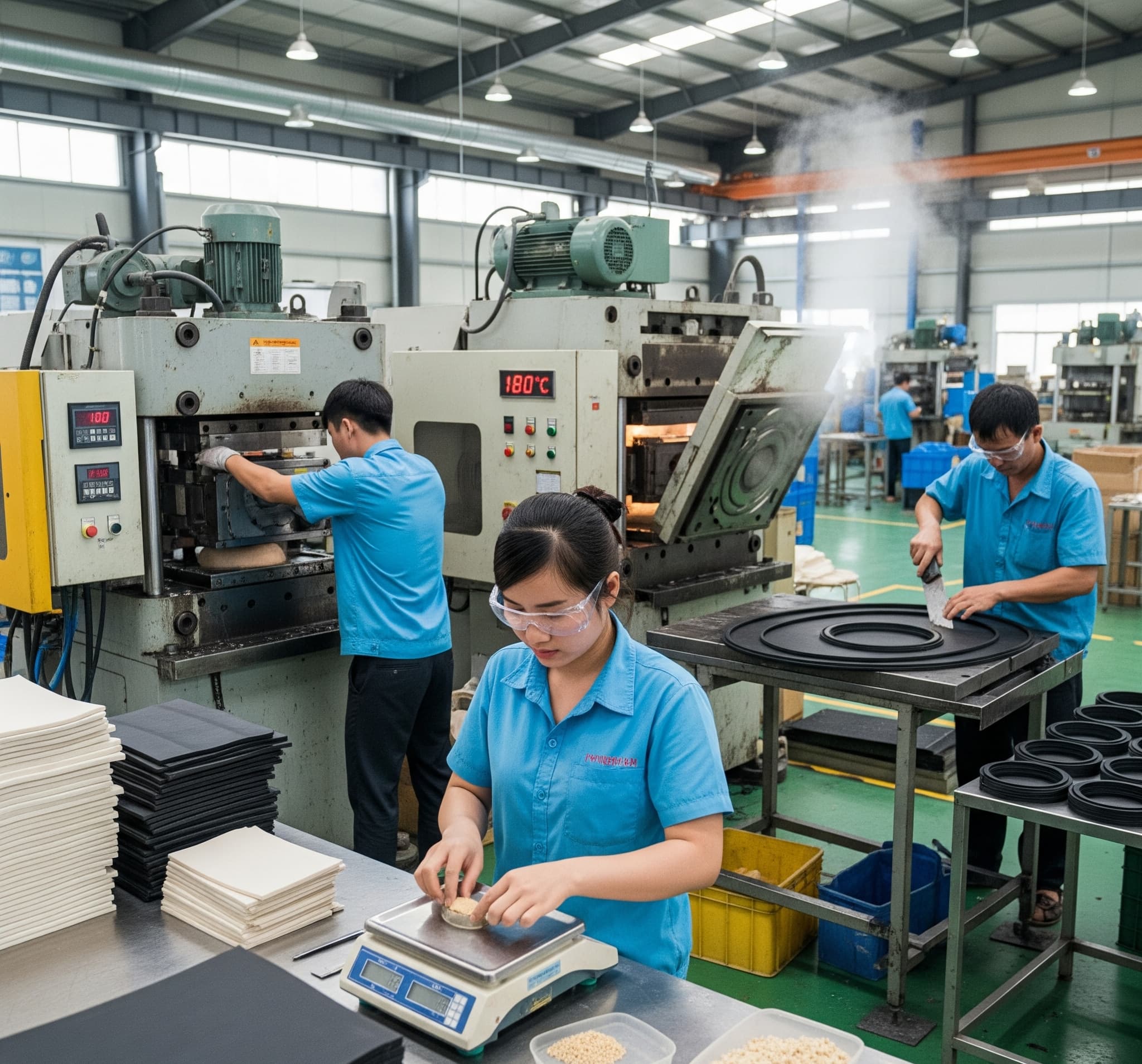 Quy Trình Ép Nén Cao Su 5 Bước – Đảm Bảo Chất Lượng Sản Phẩm Cao Su