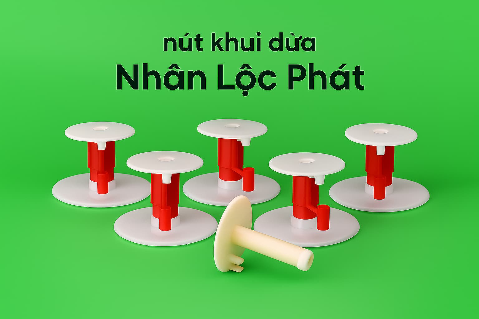 Nút Khui Dừa Nhựa An Toàn Thực Phẩm – Phù Hợp Xuất Khẩu